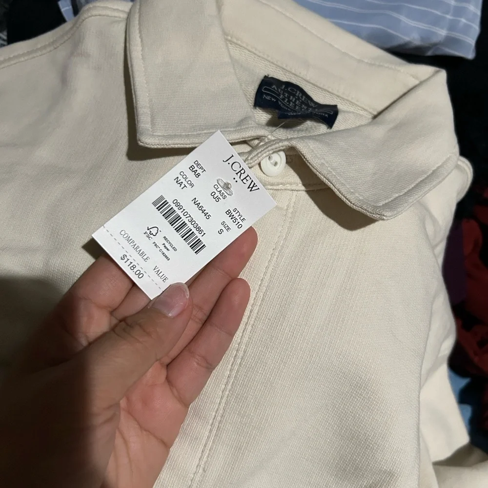 J. Crew Rugby pullover sweatshirt Size S NWT $118 - Picture 2 of 6